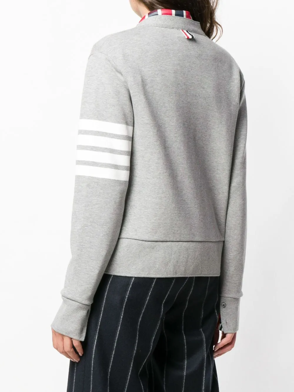 4-Bar stripe cardigan