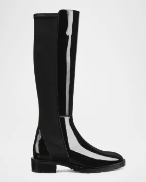 5050 Patent Stretch Knee Boots