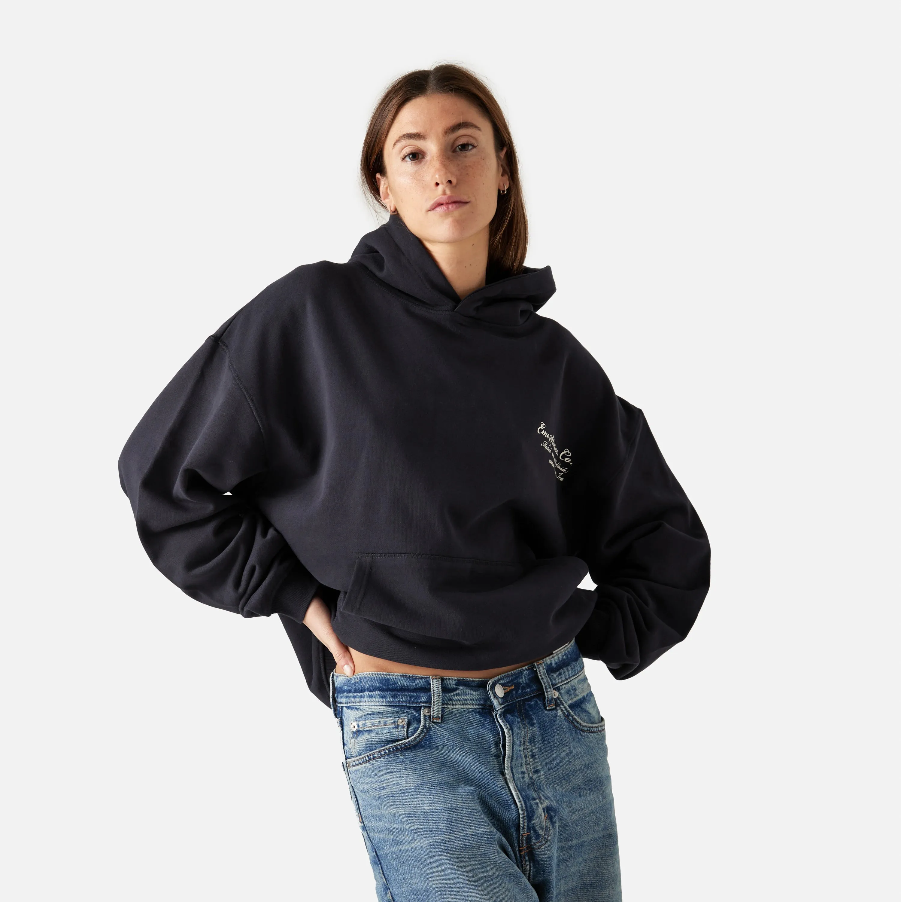 5135 Navy Oversized Hoodie