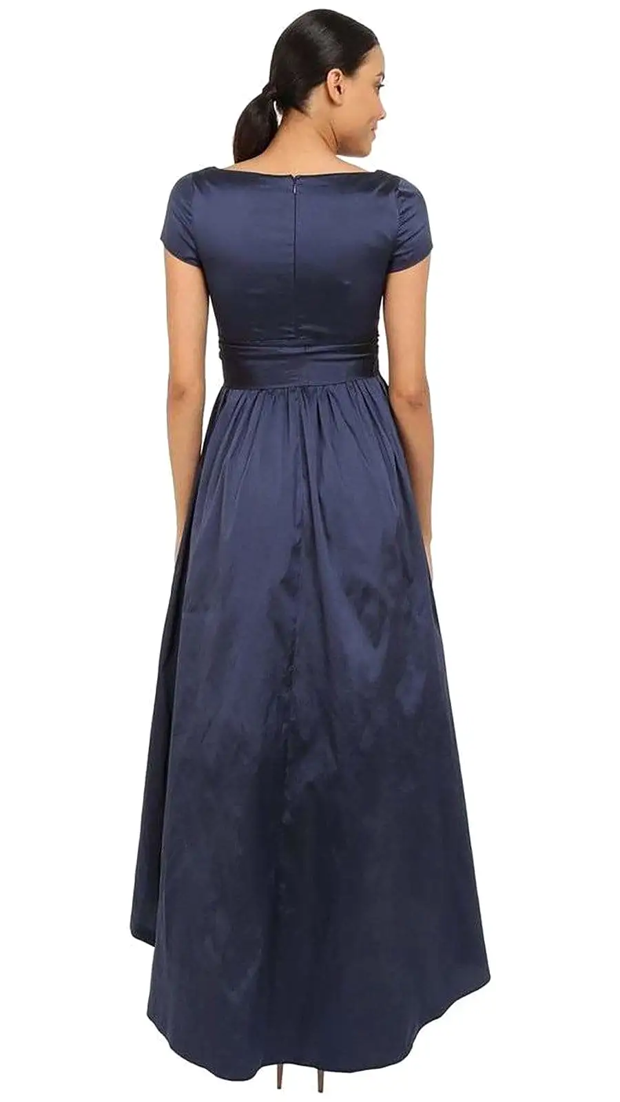 Adrianna Papell - 81917430 Ruched Taffeta High-Low Gown