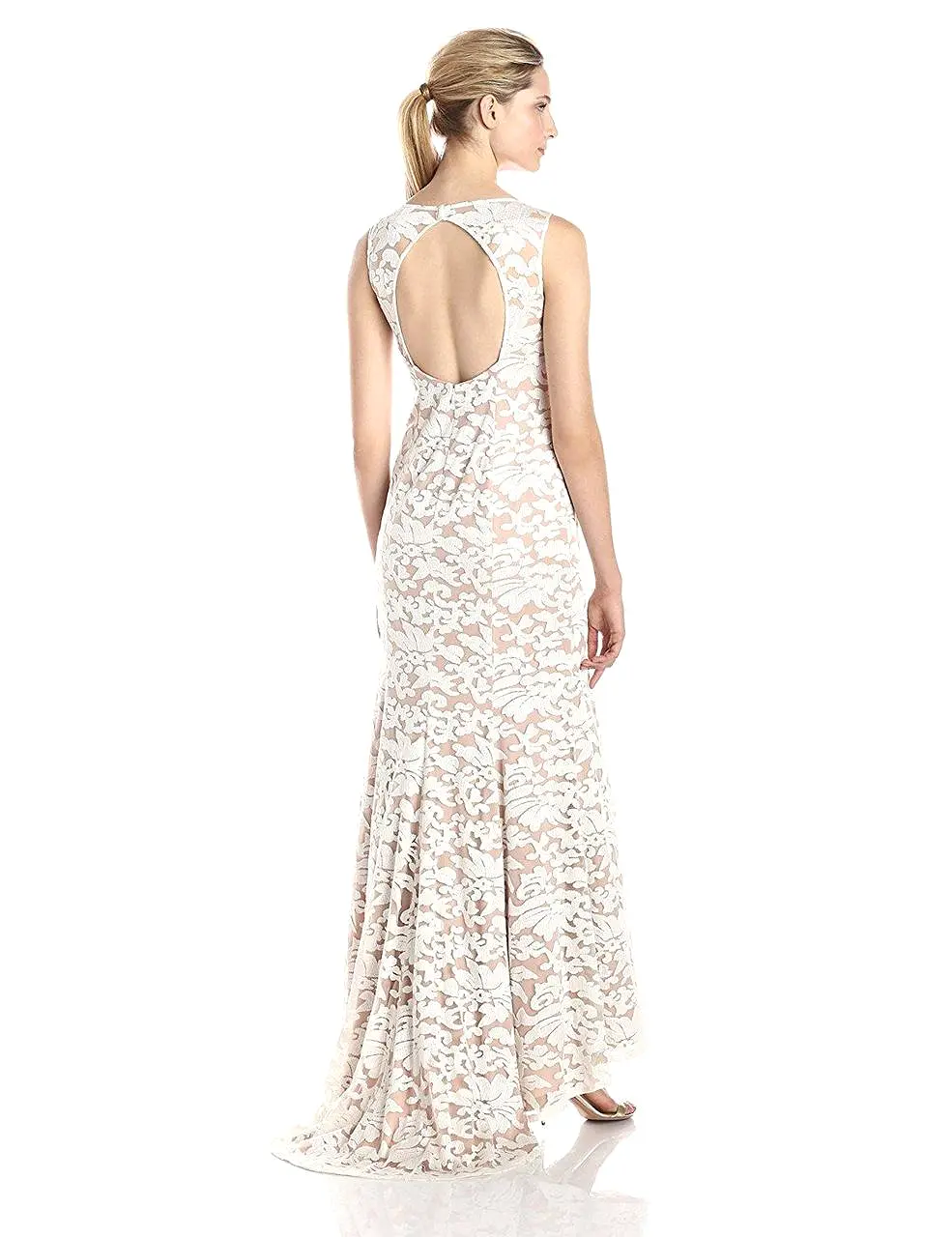 Adrianna Papell - 91906310 Embroidered Sleeveless Evening Gown