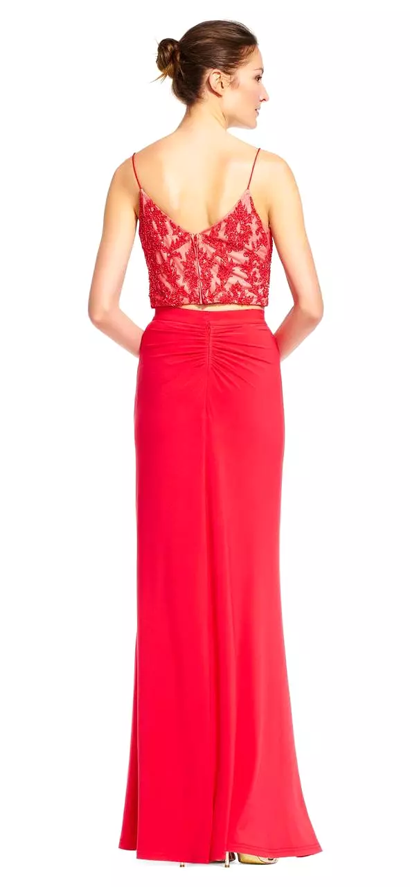 Adrianna Papell - AP1E201024 Two-Piece Beaded Sheath Gown