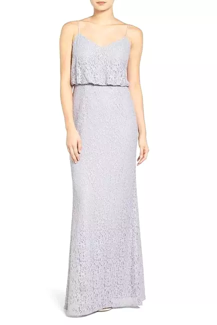 Adrianna Papell - AP1E201290 Sleeveless Lace Blouson Evening Gown