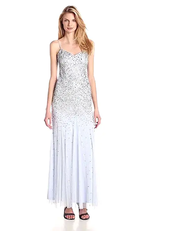 Adrianna Papell - Fully Beaded Sleeveless Gown 91904720