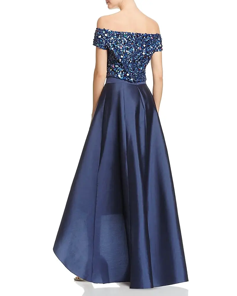 Adrianna Papell - Sequined High Low Gown  AP1E201583