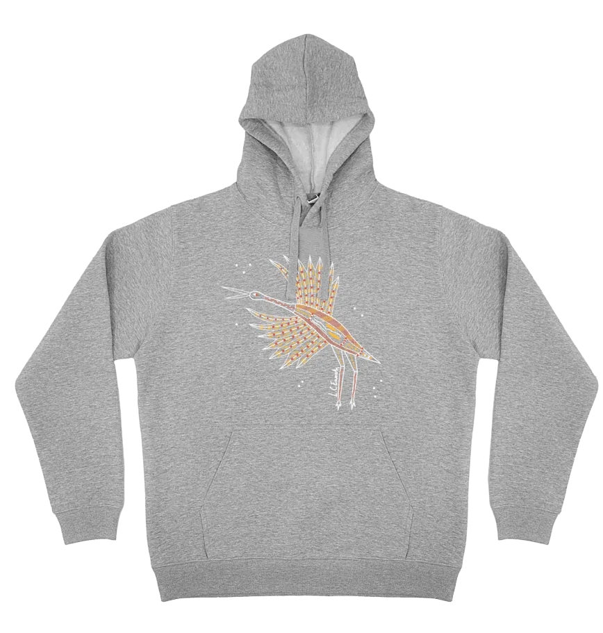 Adults Cozy Hoodie - Brolga By Louis Enoch