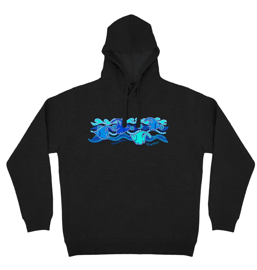 Adults Cozy Hoodie - Reef Fish By Susan Betts