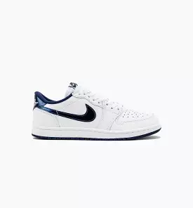 Air Jordan 1 Retro Low '85 Mens Lifestyle Shoe - Summit White/Navy/White