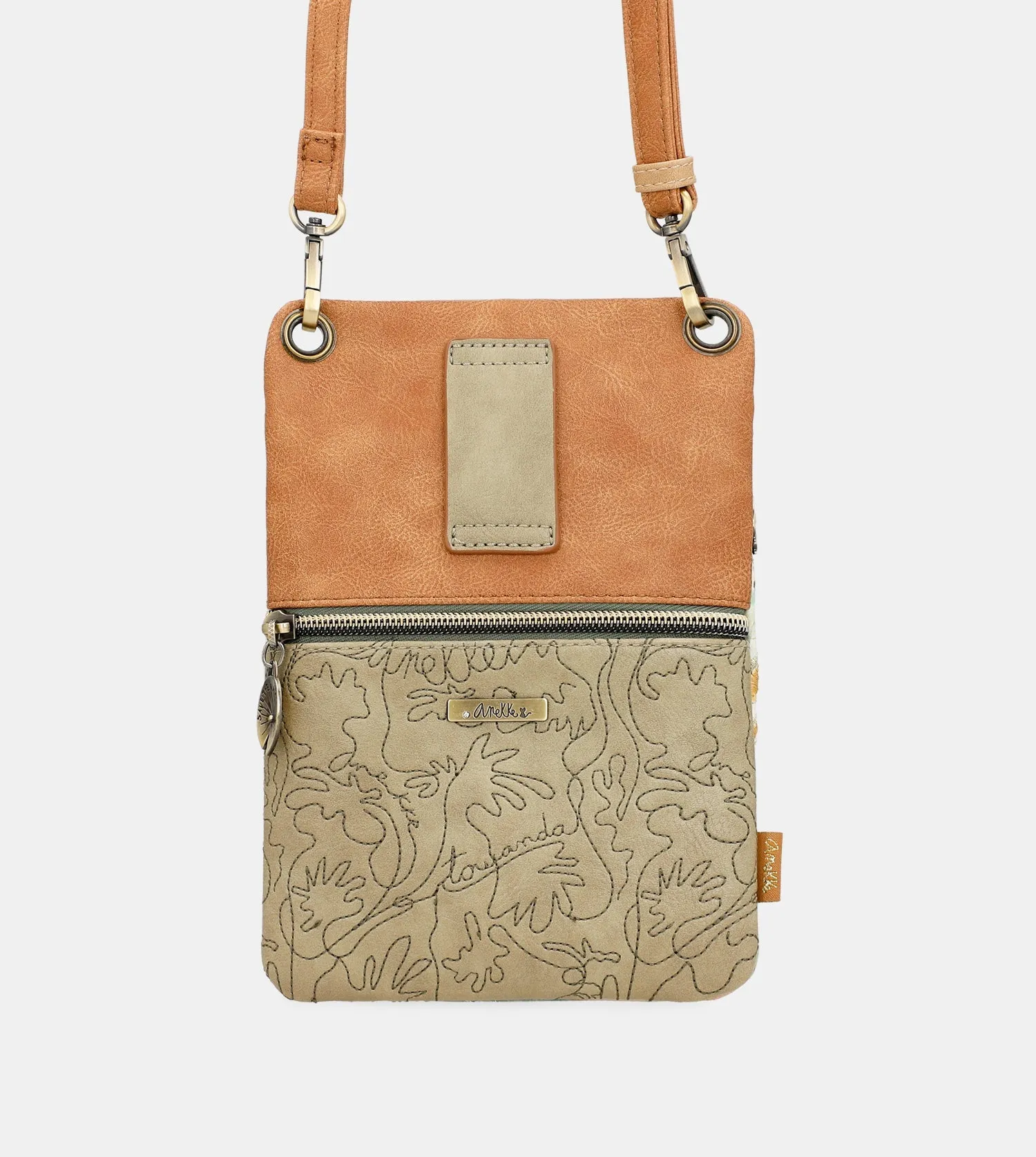 Amazonia mini crossbody bag with double compartment