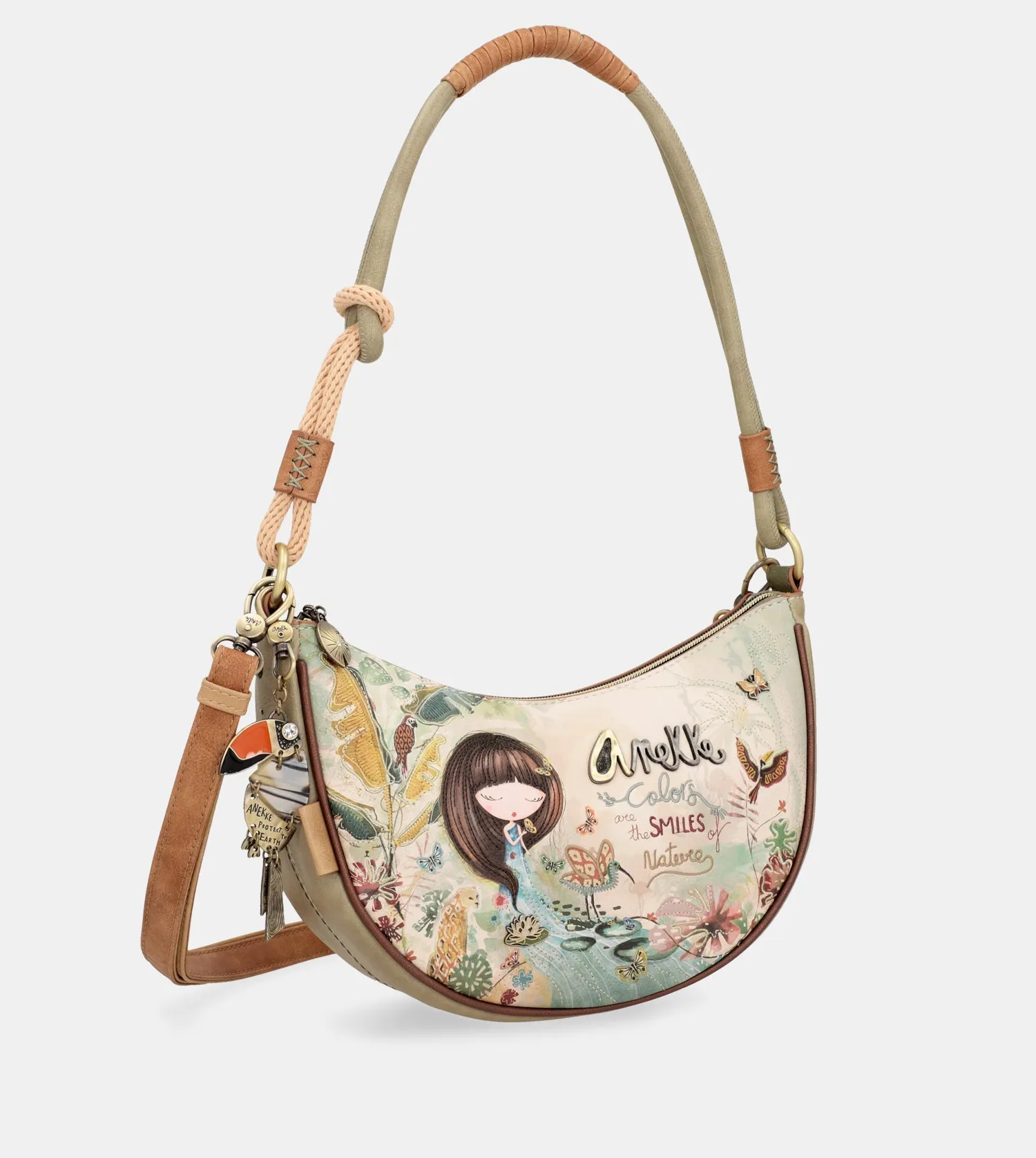 Amazonia oval crossbody bag plus messenger bag