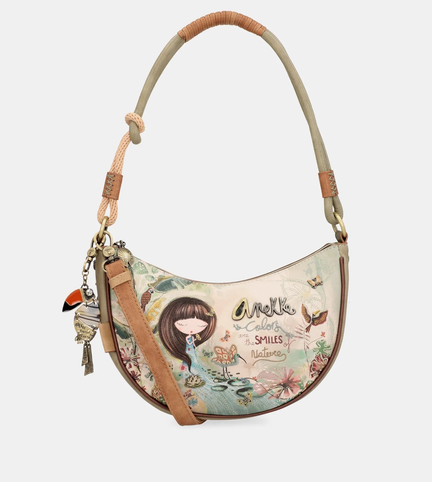 Amazonia oval crossbody bag plus messenger bag