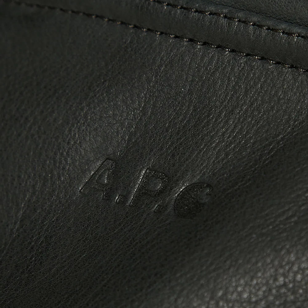 A.P.C. x Carhartt Detroit Leather JacketBlack