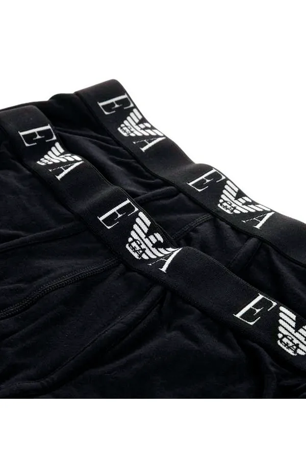 Armani Eagle Trunks 3-Pack Black