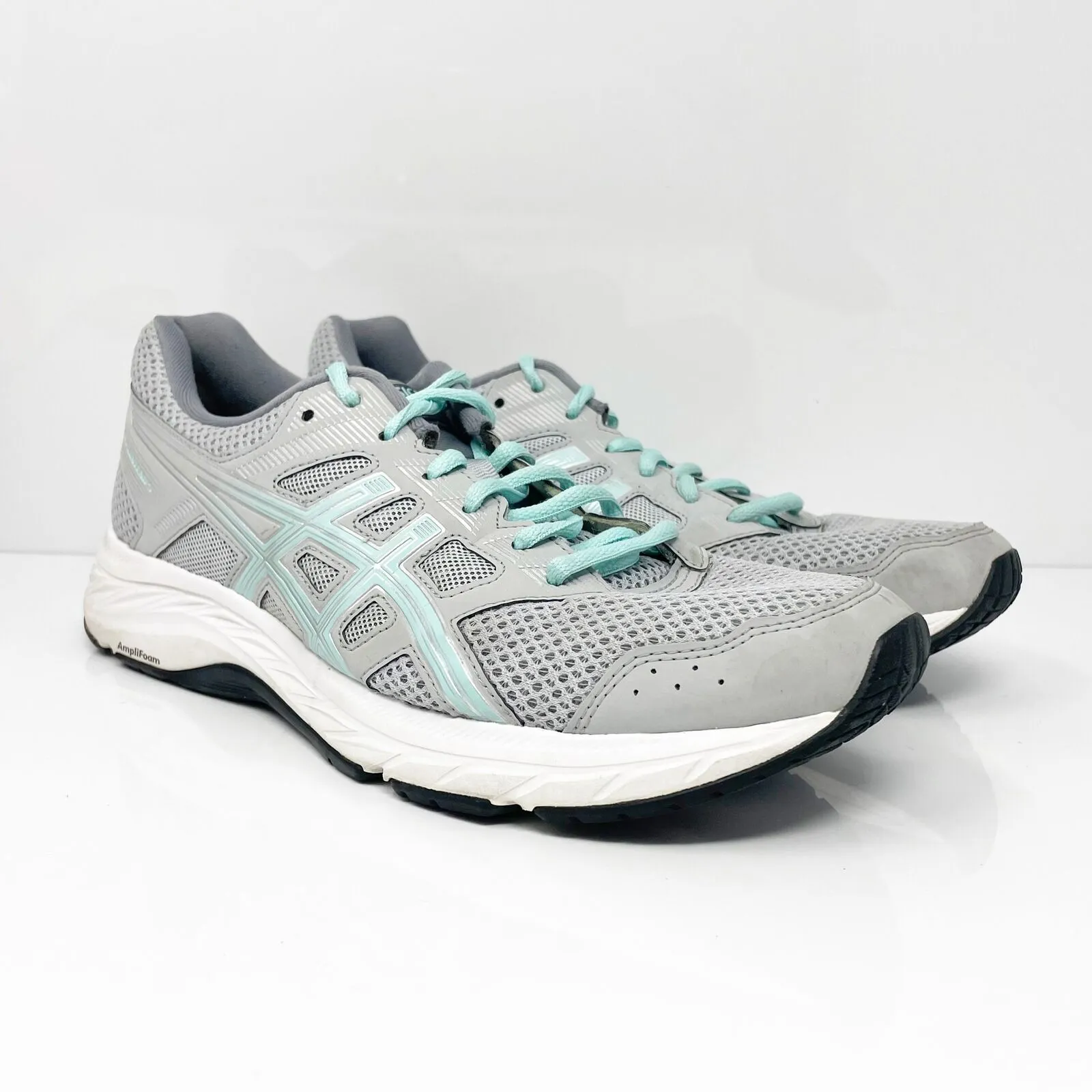 Asics Womens Gel Contend 5 1012A231 Gray Running Shoes Sneakers Size 10 W