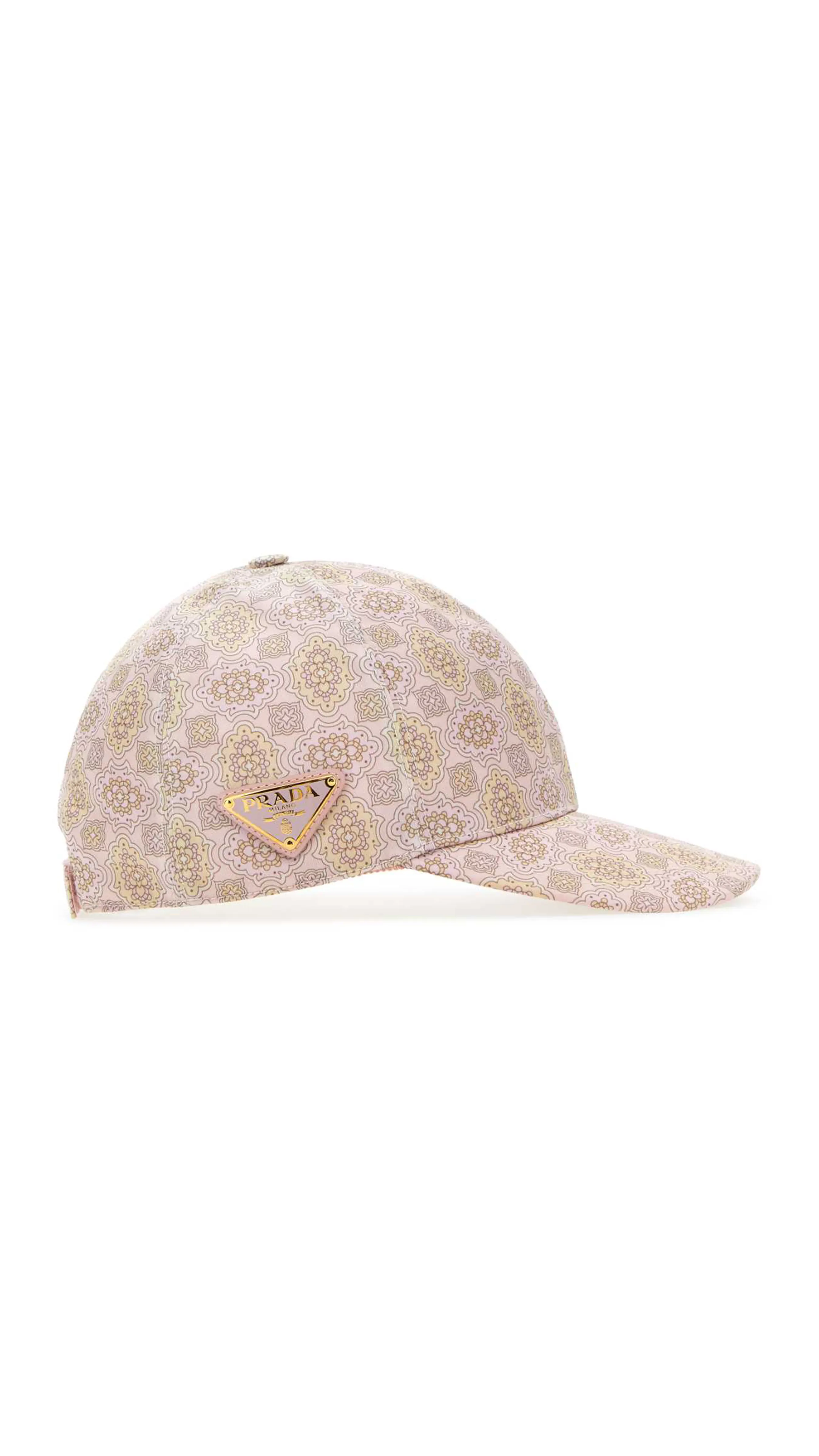 Bandana Print Re-Nylon Baseball Cap - Petal Pink