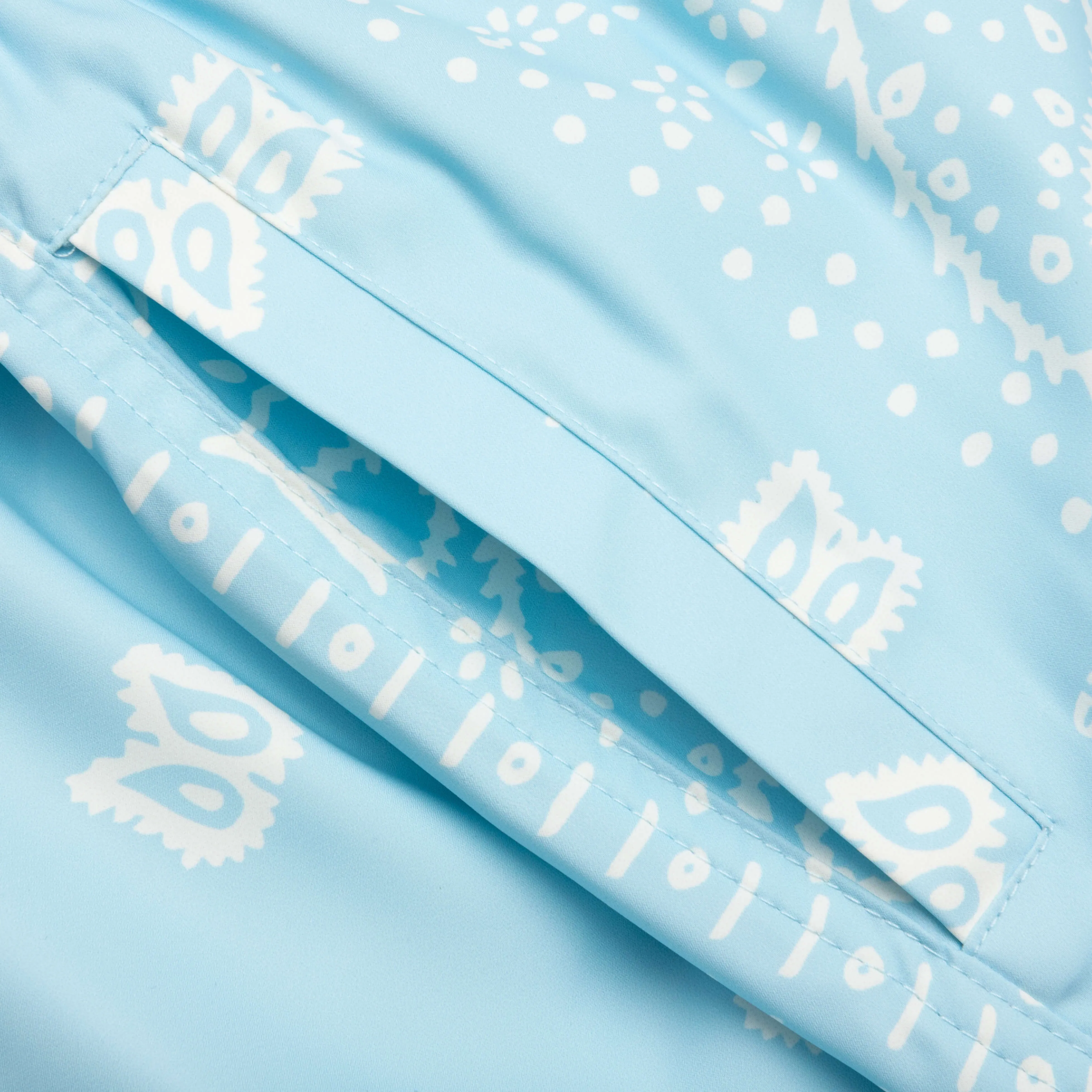 Bandana Swim Trunks - Sky/Creme