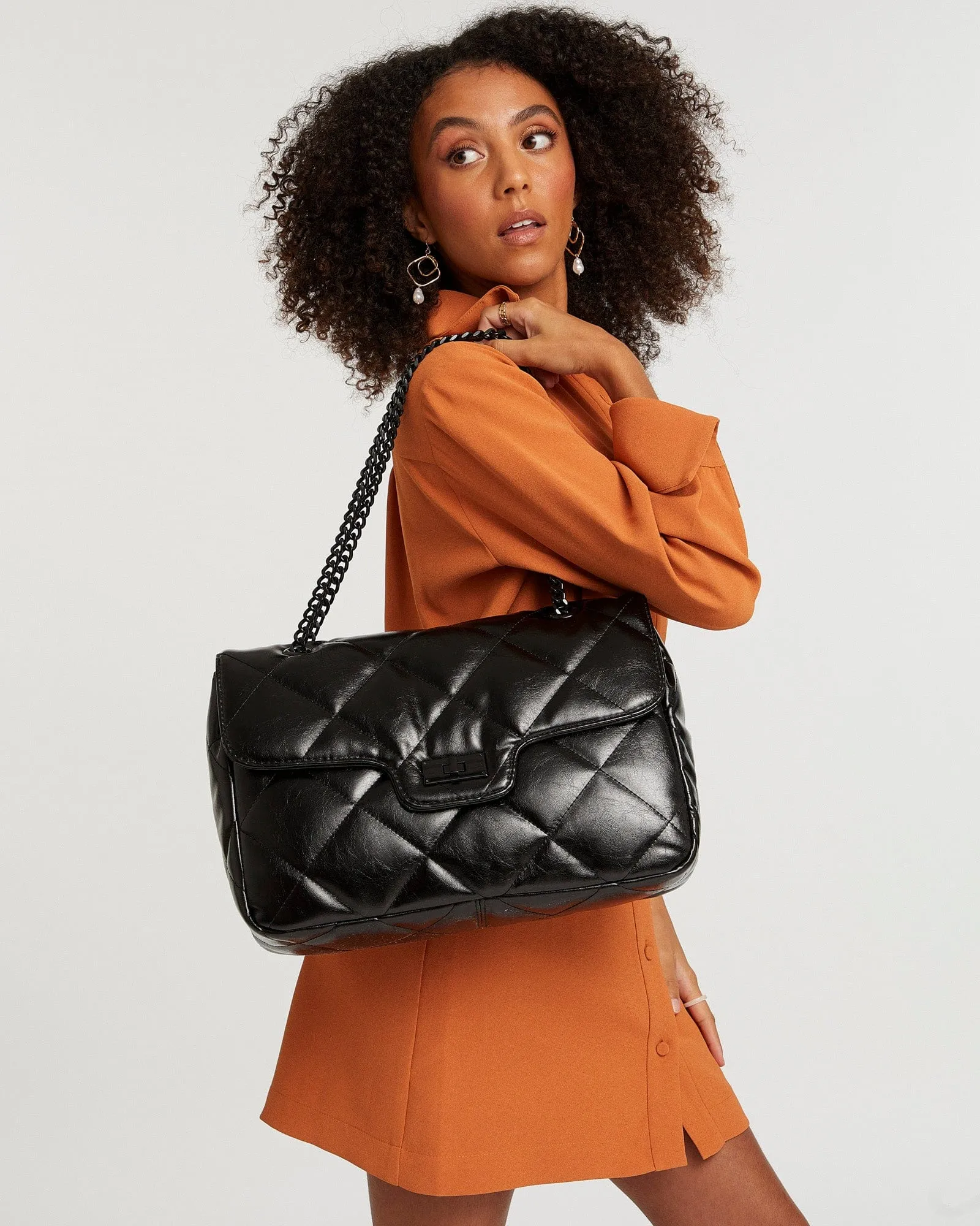 Black Gina Crossbody Bag