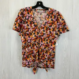 Blouse Short Sleeve By Loft  Size: L