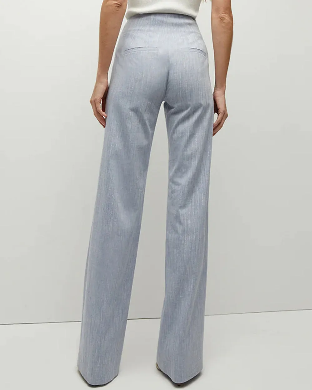 Blue Oasis Metallic Pinstripe Jude Pant