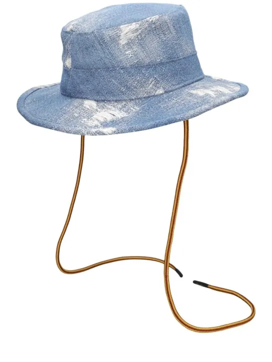 Borsalino   Tanaka cotton denim hat 