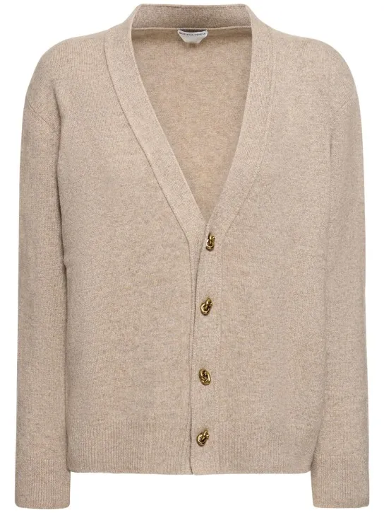 Bottega Veneta   Cashmere blend cardigan w/ knot buttons 