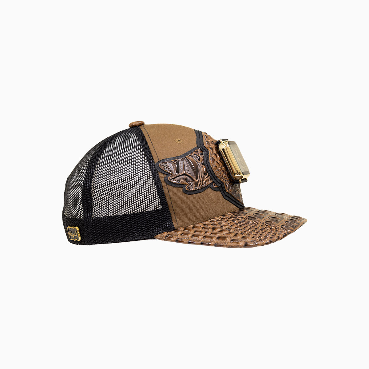 Breyer's Buck 50 Wool Trucker Hat With Leather Visor