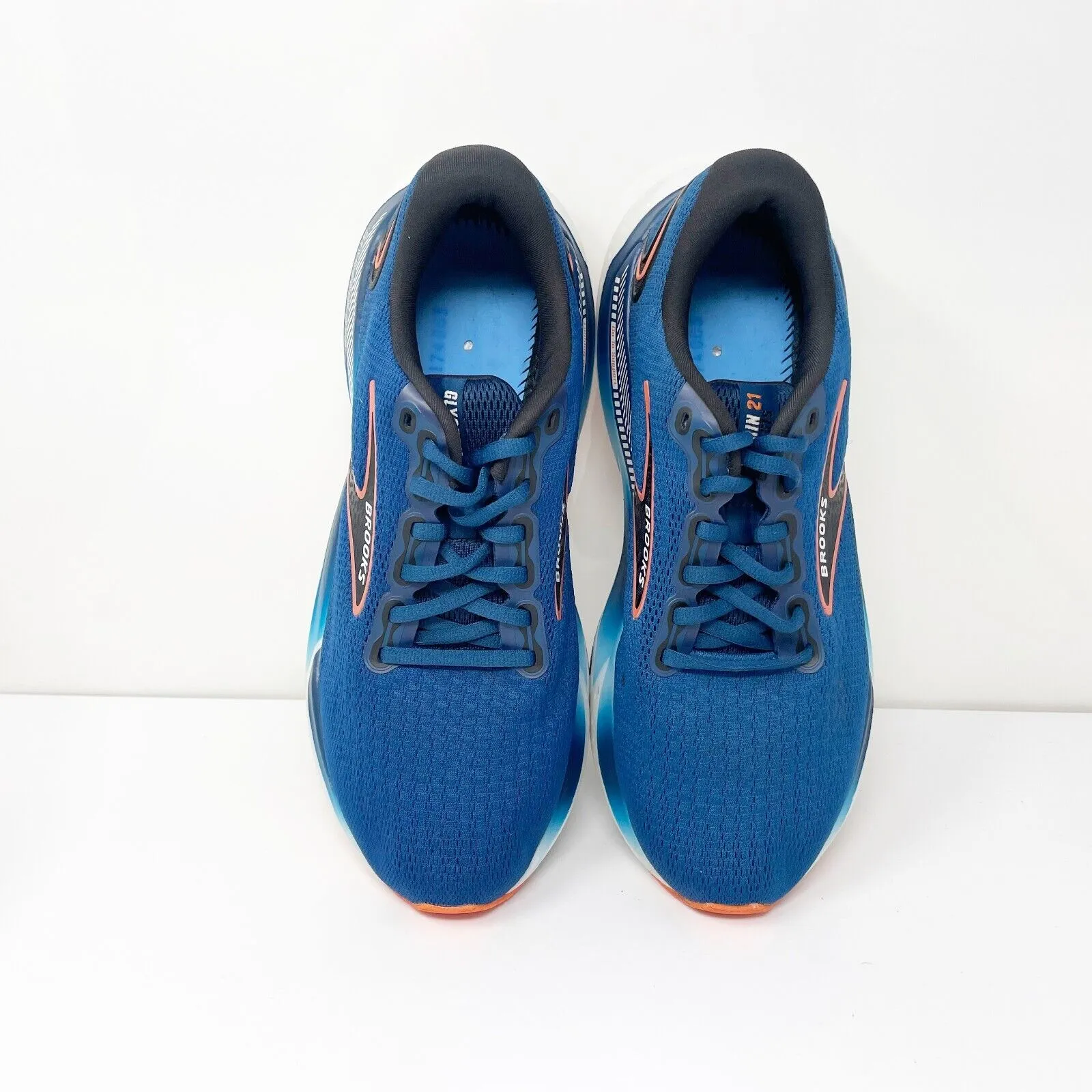 Brooks Mens Glycerin GTS 21 1104201D474 Blue Running Shoes Sneakers Size 8.5 D