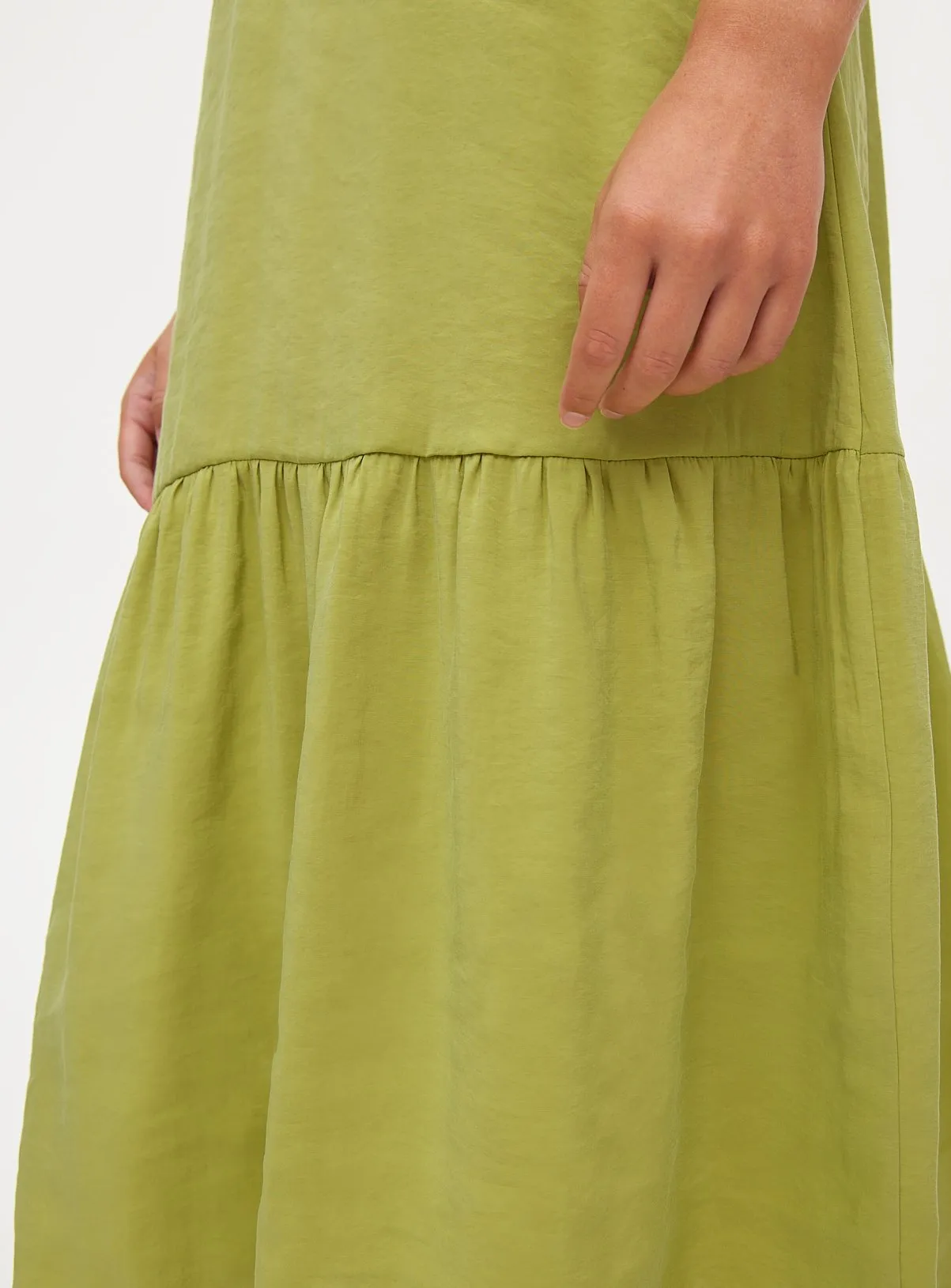 Buy Lime Tiered Midaxi Dress 16 | Dresses | Tu