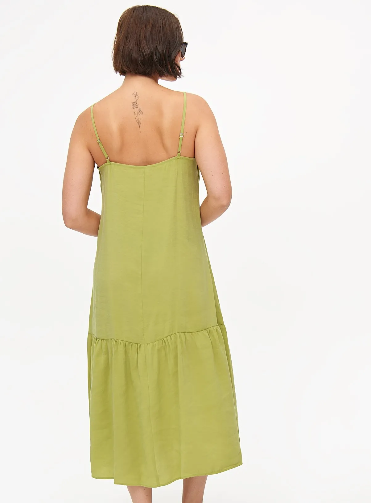 Buy Lime Tiered Midaxi Dress 16 | Dresses | Tu