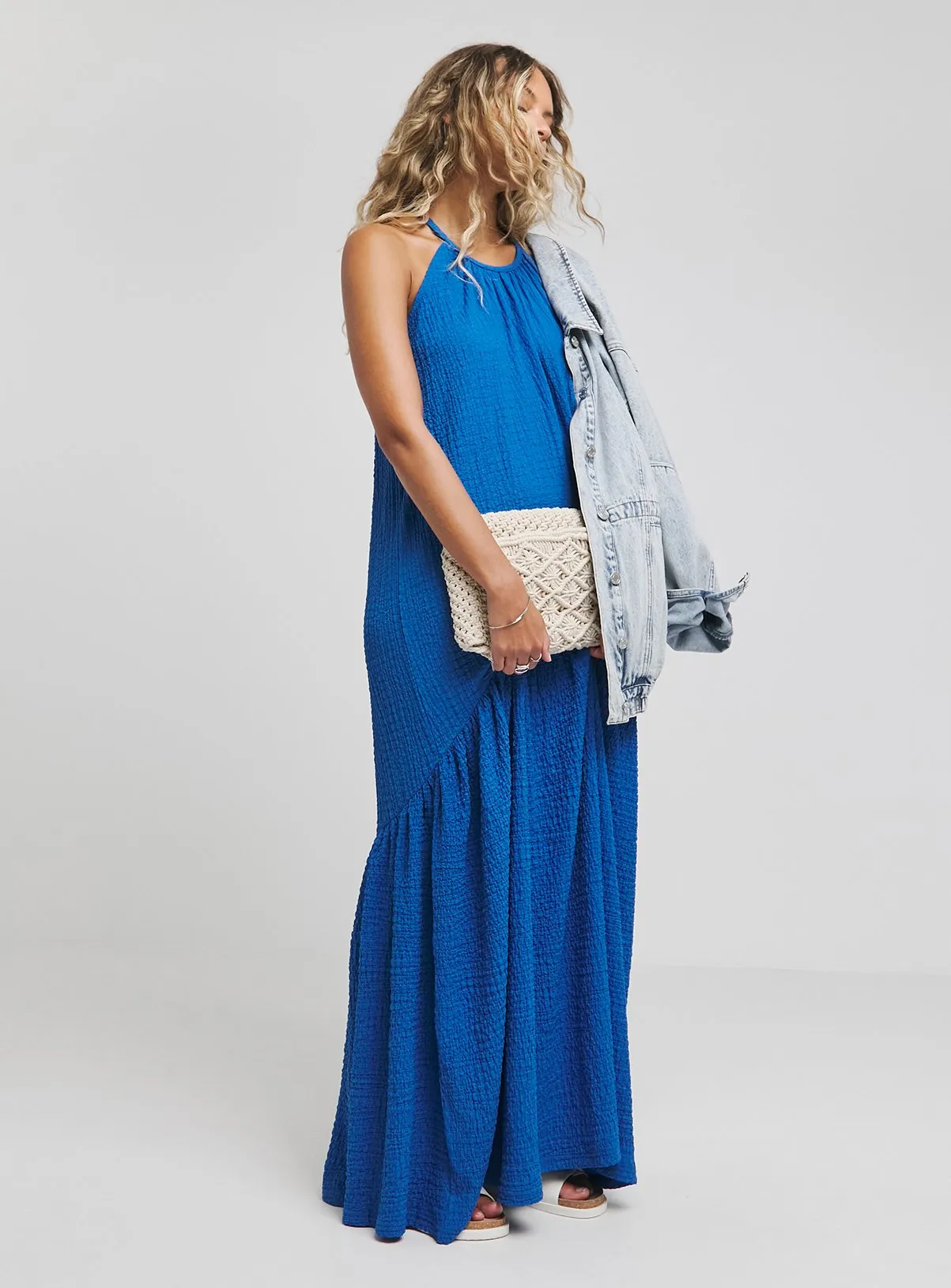 Buy SIMPLY BE Textured Jersey Maxi Dress 10 | Dresses | Tu