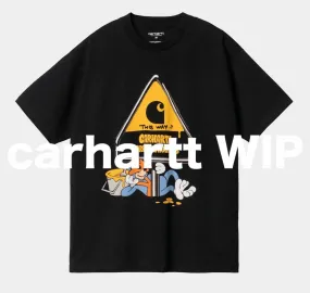 Carhartt  |Crew Neck Street Style Short Sleeves Logo Crew Neck T-Shirts