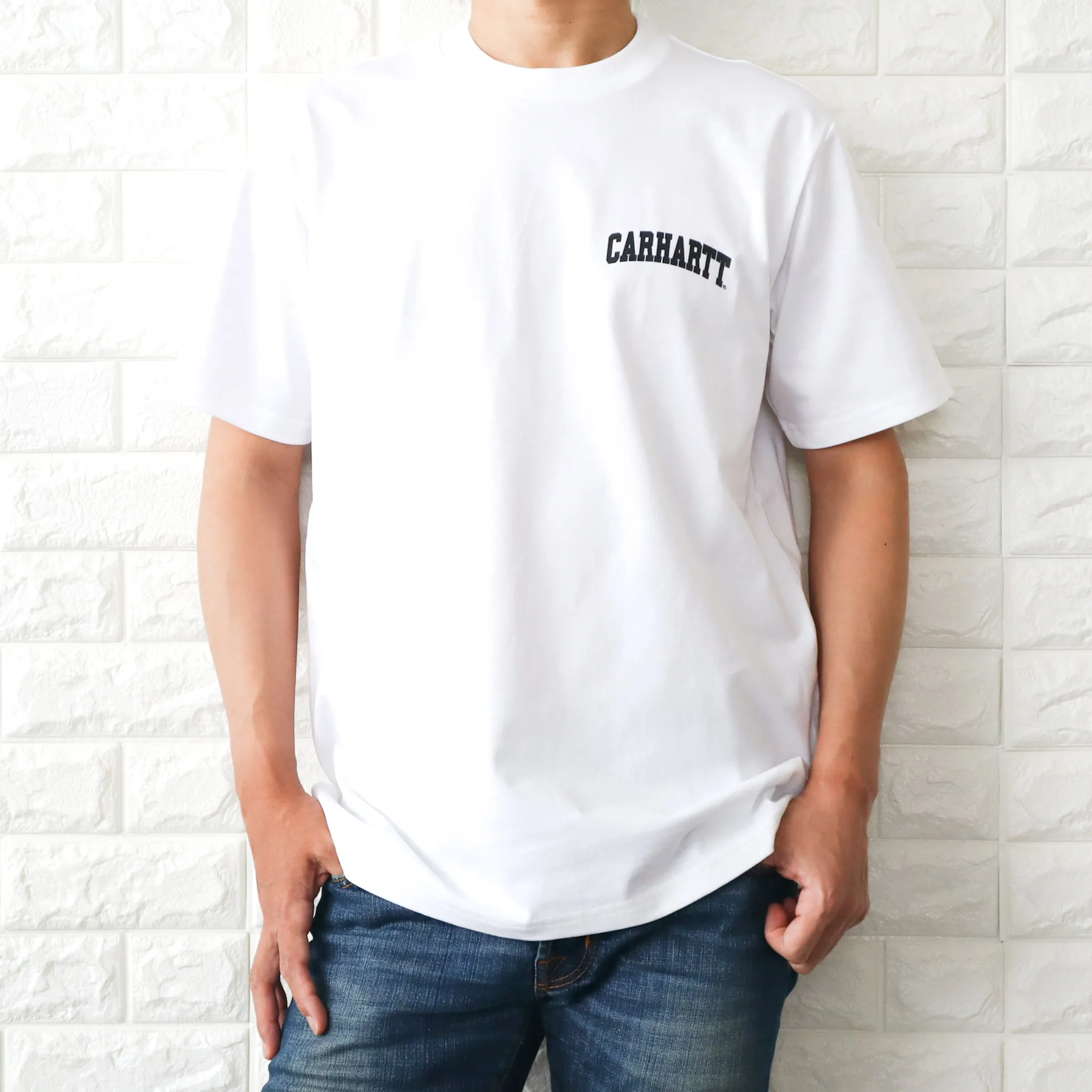 Carhartt  |Crew Neck Unisex Plain Cotton Short Sleeves Logo