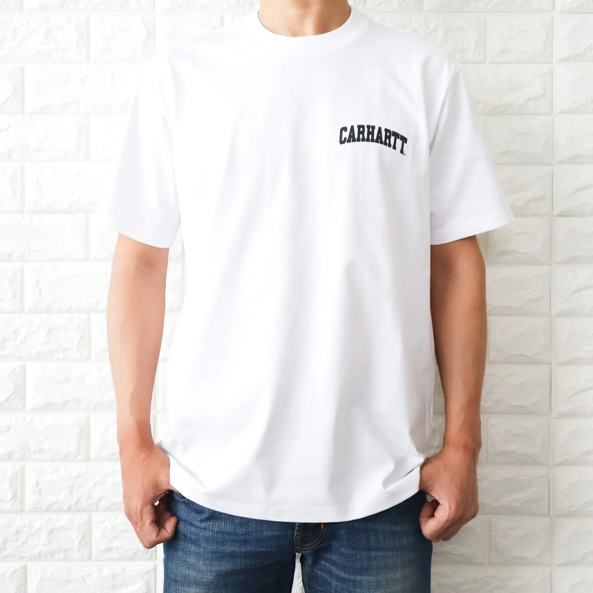 Carhartt  |Crew Neck Unisex Plain Cotton Short Sleeves Logo