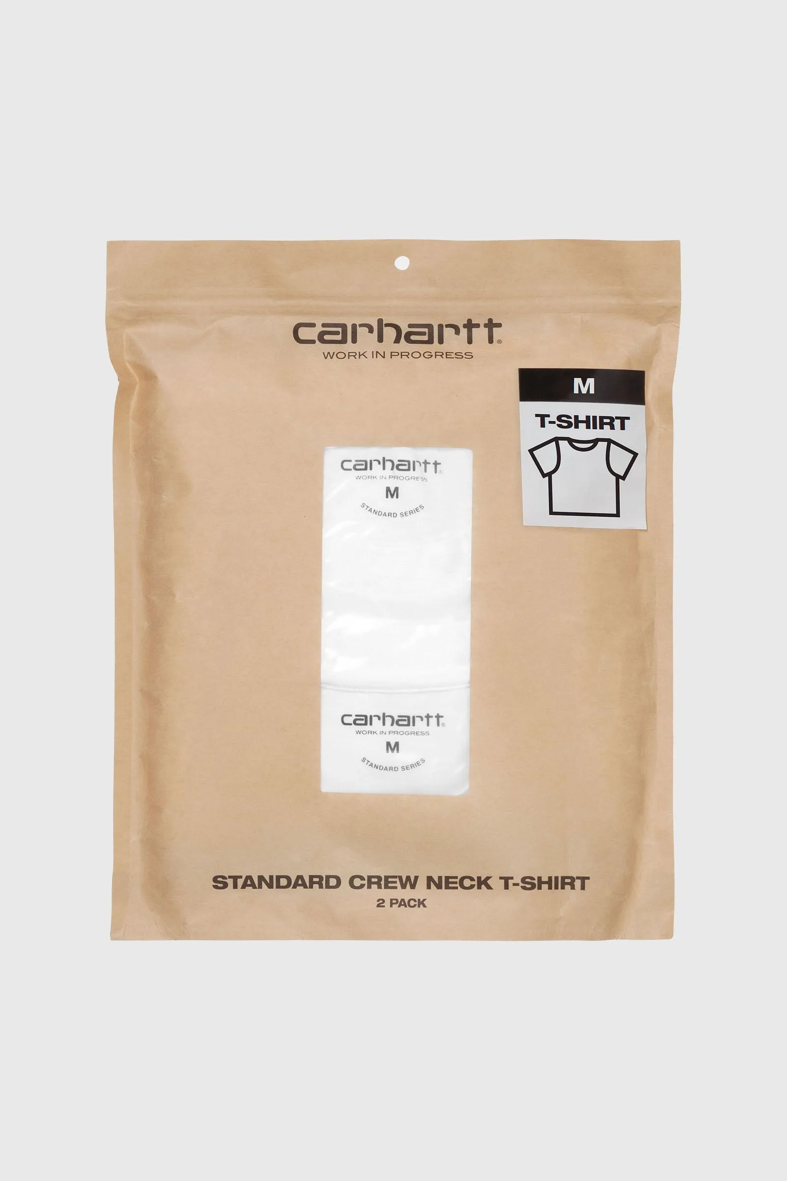 Carhartt WIP T-Shirt Standard Crew Neck Cotone Bianco