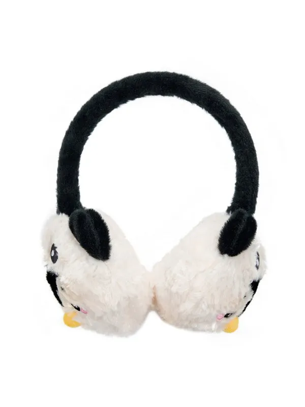 Cartoon Panda Penguin Warm Plush Earmuffs