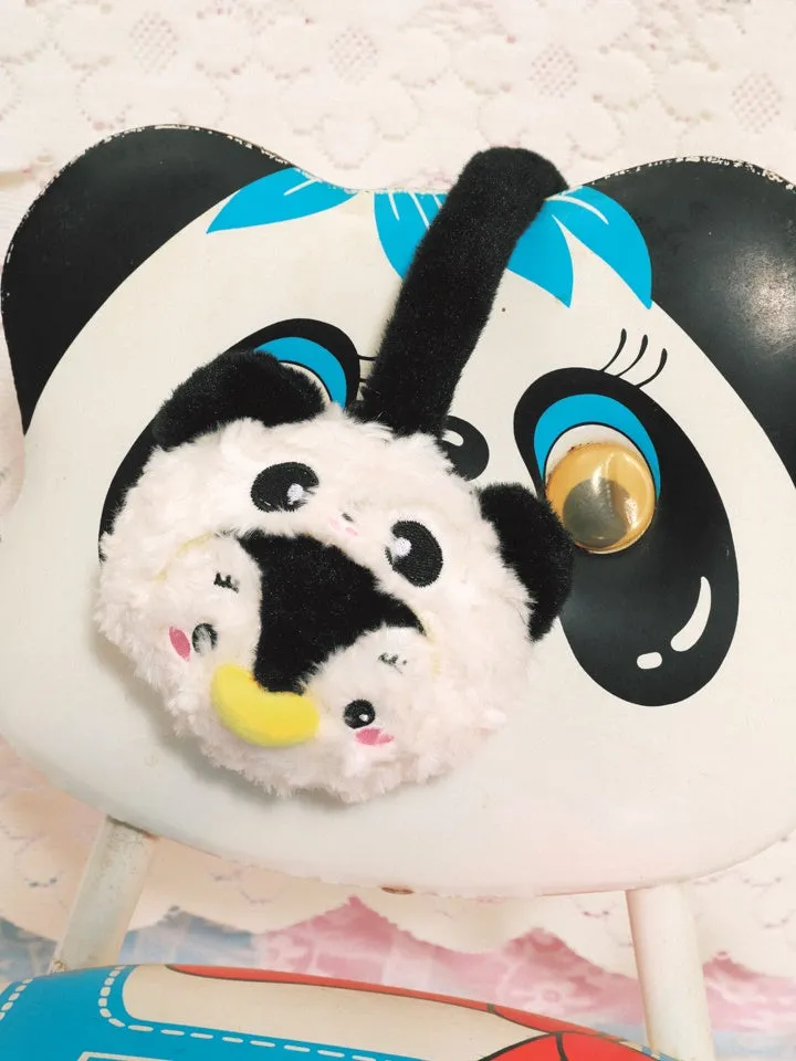 Cartoon Panda Penguin Warm Plush Earmuffs