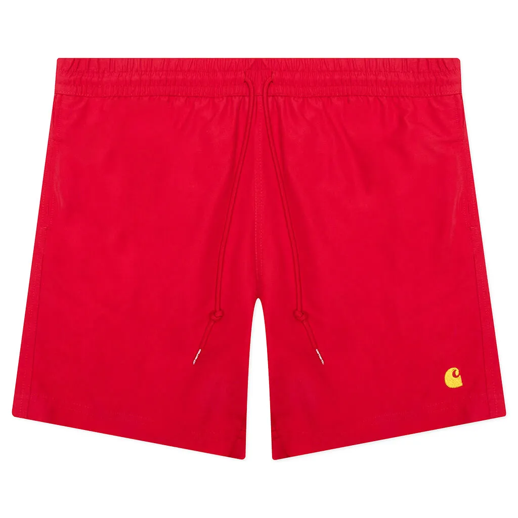 Chase Swim Trunks - Cornel/Gold