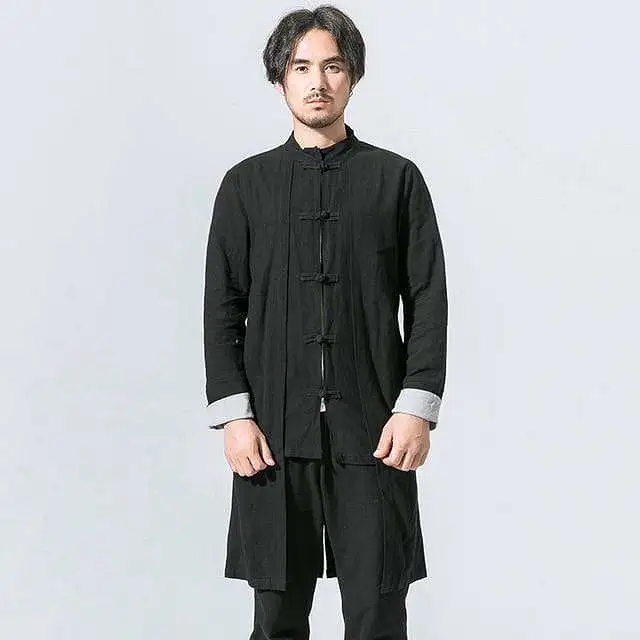 Chikara Men's Traditional Linen Jacket