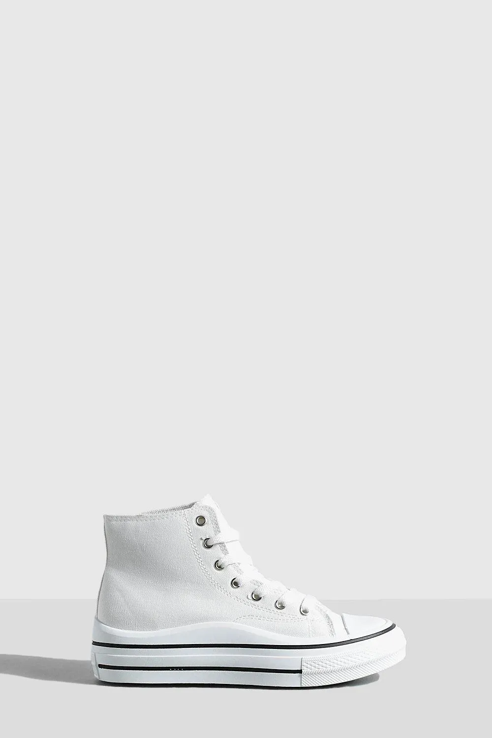 Chunky Lace Up High Top Sneakers