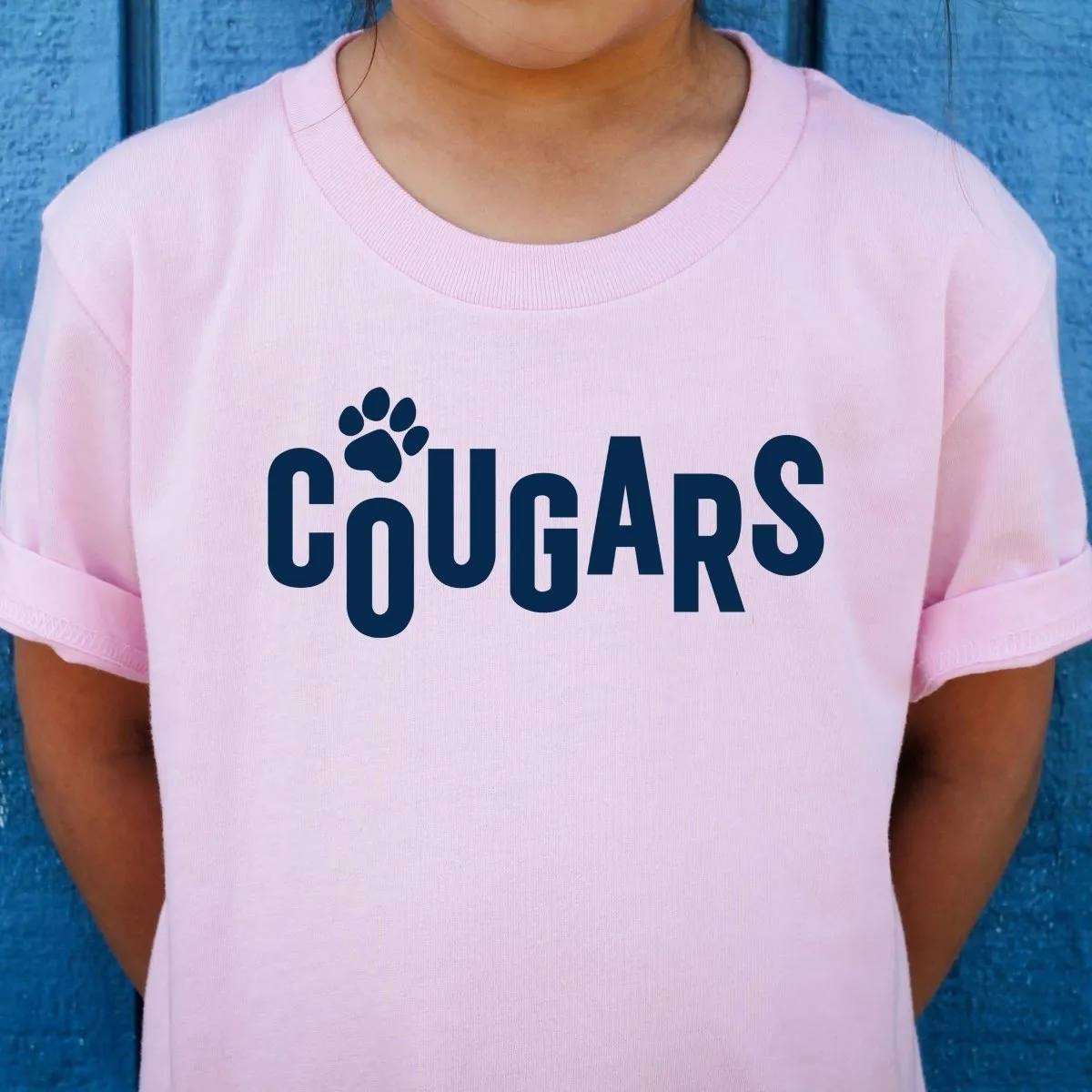 Cougars with Small Paw Short & Long Sleeve - Hunt Club Elementary