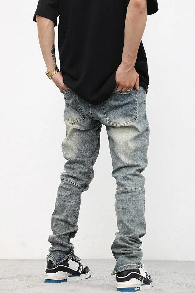 CZ Washed Adjustable Regular Fit Jeans