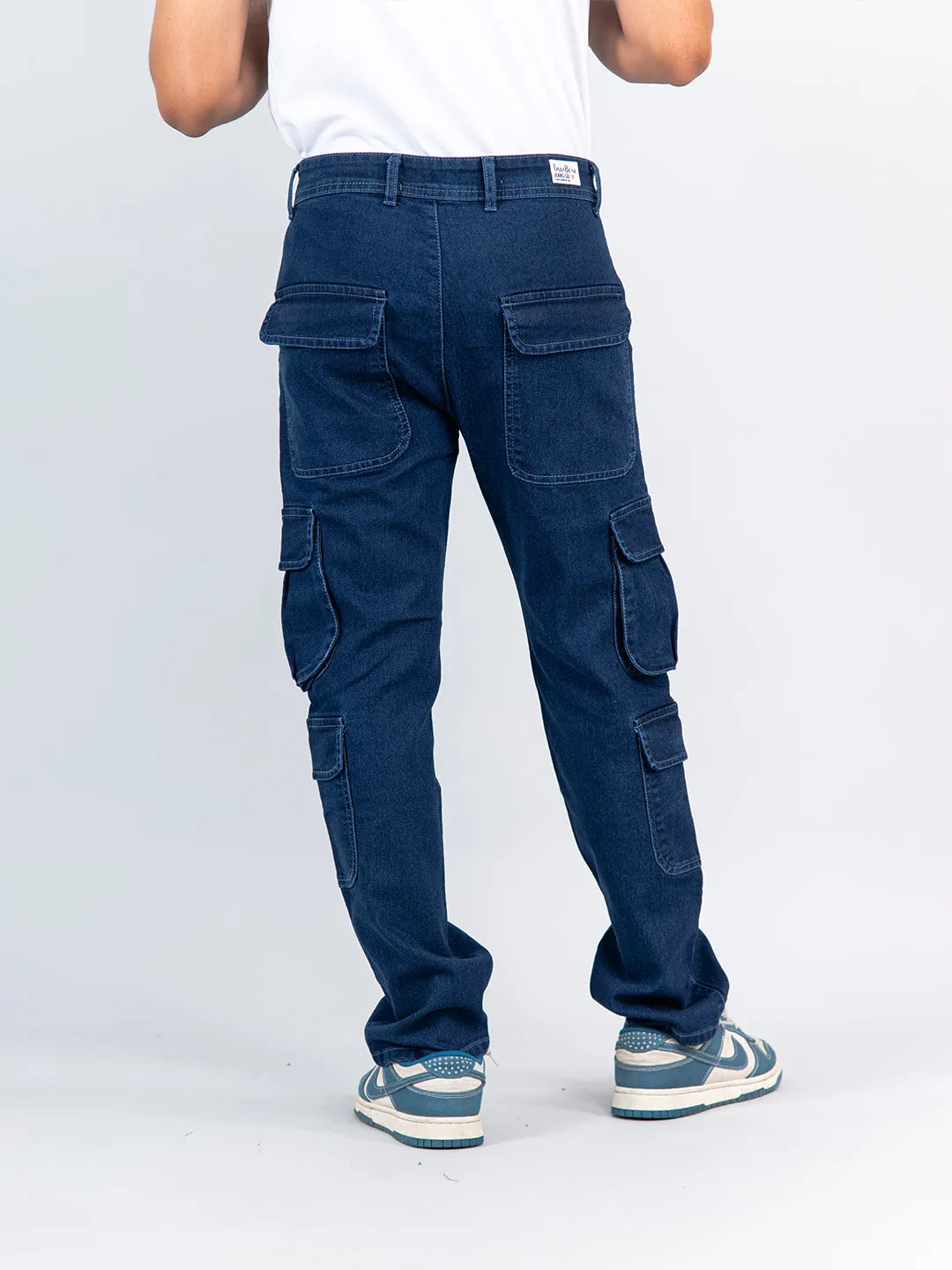 Dark Blue Cargo Jeans