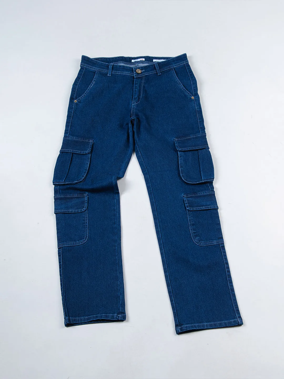 Dark Blue Cargo Jeans