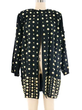 Dome Studded Longline Jacket