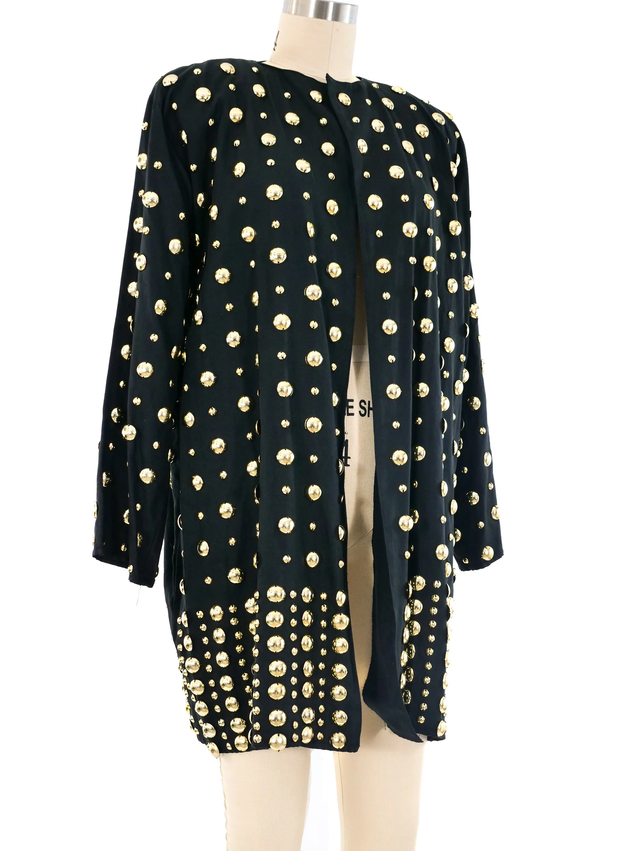 Dome Studded Longline Jacket