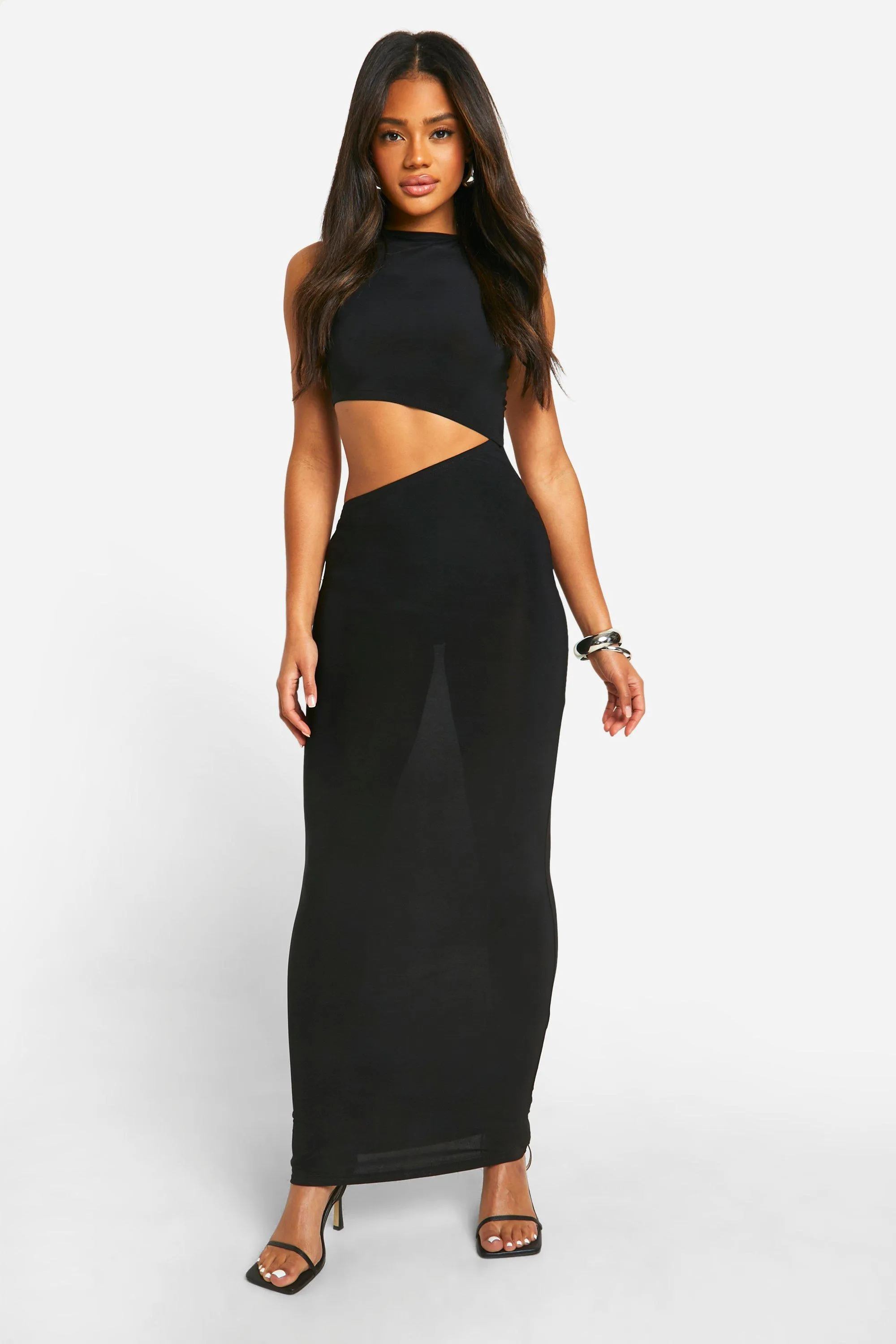 Dresses | Cut Out Slinky Maxi Dress | boohoo