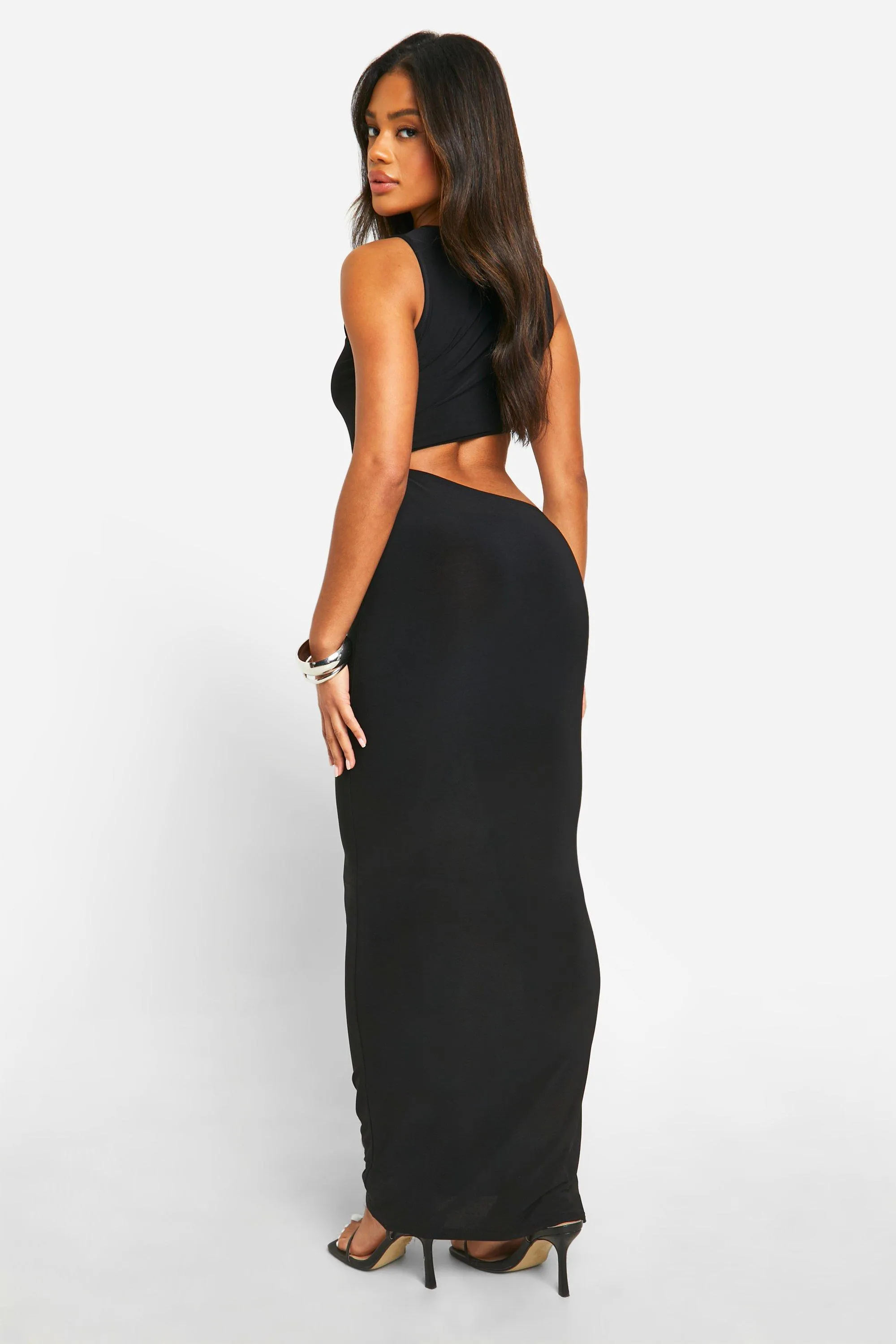 Dresses | Cut Out Slinky Maxi Dress | boohoo