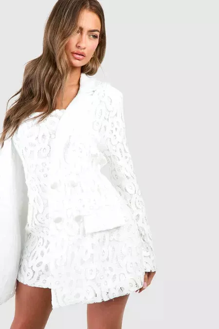 Elegance Enchant Lace Blazer