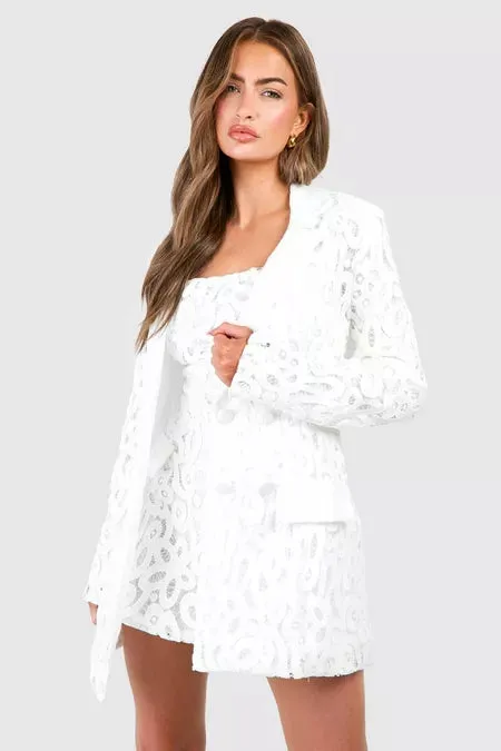 Elegance Enchant Lace Blazer