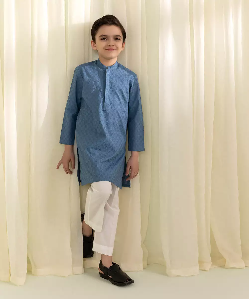 Embroidered Cotton Kurta